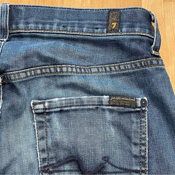 7 For All Mankind Luxe Performance ‘the straight’ Denim Jeans Men’s Size 30 - Picture 6 of 13